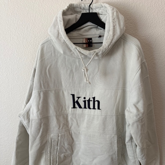 Kith Other - Kith Men's White Corduroy Double Pocket Hoodie Size XXL